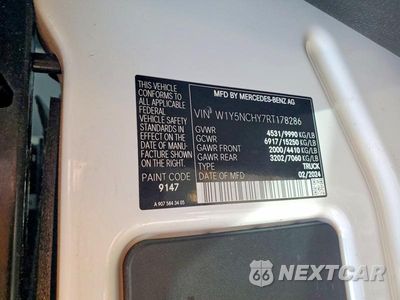 Zdjęcie 14 z 14 samochodu: 2024 MERCEDES-BENZ SPRINTER 3500 VIN:W1Y5NCHY7RT178286 - miniatura
