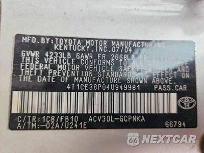 Zdjęcie 12 z 12 samochodu: 2004 TOYOTA CAMRY SOLARA SE VIN:4T1CE38P04U949981 - miniatura