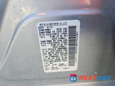 Zdjęcie 13 z 13 samochodu: 2013 NISSAN ROGUE S VIN:JN8AS5MV6DW113847 - miniatura