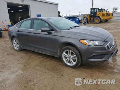 Czwarte zdjęcie samochodu z boku: 2018 FORD FUSION SE VIN:3FA6P0HD0JR240766 - miniatura