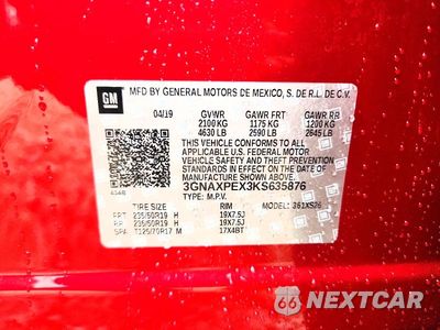 Zdjęcie 13 z 13 samochodu: 2019 CHEVROLET EQUINOX PREMIER VIN:3GNAXPEX3KS635876 - miniatura