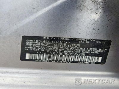 Zdjęcie 12 z 12 samochodu: 2024 SUBARU IMPREZA VIN:JF1GUABC9R8895265 - miniatura