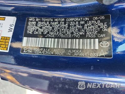Zdjęcie 12 z 12 samochodu: 2006 SCION TC BASE VIN:JTKDE177860087790 - miniatura