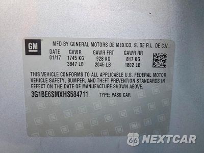 Zdjęcie 12 z 12 samochodu: 2017 CHEVROLET CRUZE LT VIN:3G1BE6SMXHS584711 - miniatura
