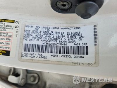 Zdjęcie 12 z 12 samochodu: 2007 TOYOTA COROLLA CE VIN:1NXBR32E07Z831490 - miniatura