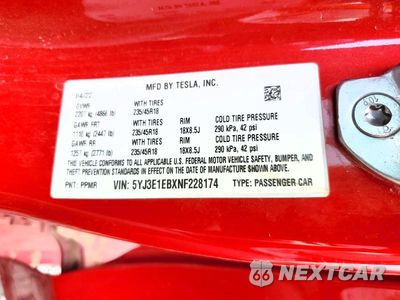 Zdjęcie 12 z 12 samochodu: 2022 TESLA MODEL 3 VIN:5YJ3E1EBXNF228174 - miniatura