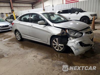 Czwarte zdjęcie samochodu z boku: 2013 HYUNDAI ACCENT GLS VIN:KMHCU4AE4DU321472 - miniatura