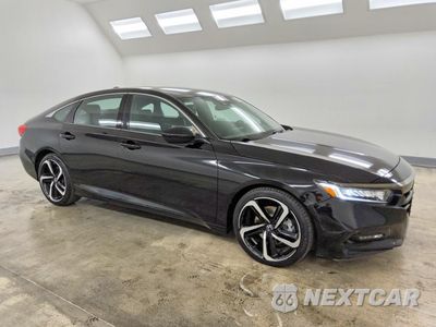 Czwarte zdjęcie samochodu z boku: 2018 HONDA ACCORD SPORT VIN:1HGCV1F32JA232618 - miniatura