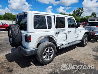 Trzecie zdjęcie samochodu z tyłu: 2019 JEEP WRANGLER UNLIMITED SAHARA VIN:1C4HJXEG8KW531087 - miniatura