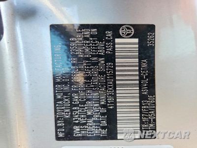 Zdjęcie 12 z 12 samochodu: 2010 TOYOTA CAMRY LE VIN:4T1BF3EKXAU115729 - miniatura