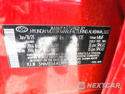 Zdjęcie 13 z 13 samochodu: 2023 HYUNDAI SANTA FE CALLIGRAPHY VIN:5NMS54AL9PH542590 - miniatura