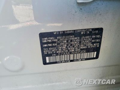 Zdjęcie 13 z 13 samochodu: 2019 SUBARU FORESTER VIN:JF2SKAAC7KH485406 - miniatura