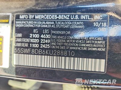 Zdjęcie 12 z 12 samochodu: 2019 MERCEDES-BENZ C 300 VIN:55SWF8DB6KU288810 - miniatura