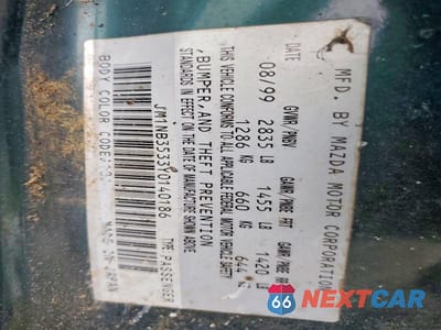 Zdjęcie 12 z 12 samochodu: 2000 MAZDA MX-5 MIATA BASE VIN:JM1NB3533Y0140186 - miniatura