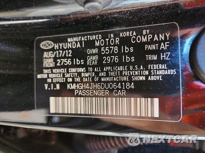 Zdjęcie 12 z 12 samochodu: 2013 HYUNDAI EQUUS SIGNATURE VIN:KMHGH4JH6DU064184 - miniatura