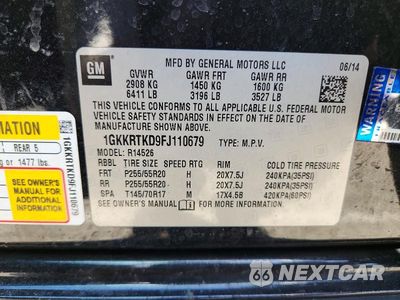 Zdjęcie 13 z 13 samochodu: 2015 GMC ACADIA DENALI VIN:1GKKRTKD9FJ110679 - miniatura