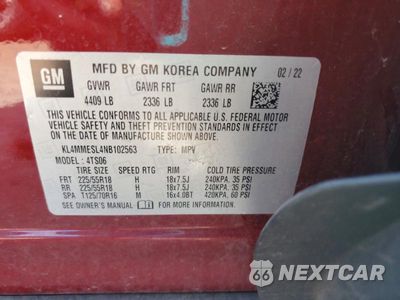 Zdjęcie 13 z 13 samochodu: 2022 BUICK ENCORE GX SELECT VIN:KL4MMESL4NB102563 - miniatura