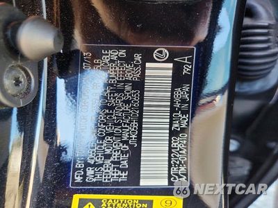 Zdjęcie 12 z 12 samochodu: 2013 LEXUS CT 200 VIN:JTHKD5BH1D2160653 - miniatura
