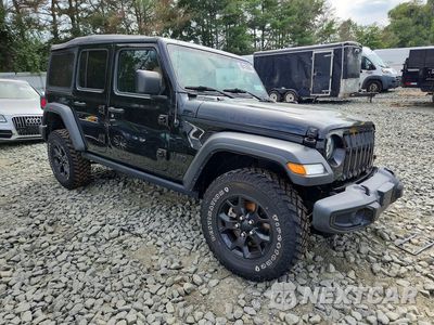 Czwarte zdjęcie samochodu z boku: 2022 JEEP WRANGLER UNLIMITED SPORT VIN:1C4HJXDG6NW162106 - miniatura