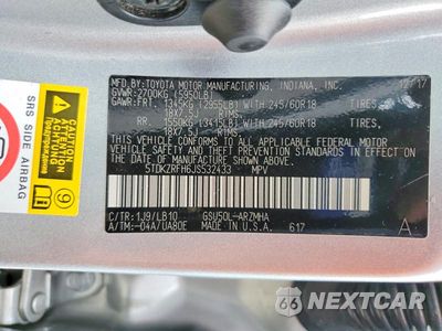 Zdjęcie 13 z 13 samochodu: 2018 TOYOTA HIGHLANDER XLE VIN:5TDKZRFH6JS532433 - miniatura