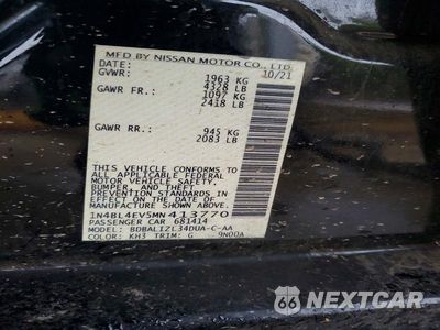 Zdjęcie 12 z 12 samochodu: 2021 NISSAN ALTIMA SL VIN:1N4BL4EV5MN413770 - miniatura