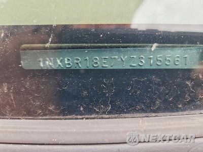 Zdjęcie 12 z 12 samochodu: 2000 TOYOTA COROLLA VE VIN:1NXBR18E7YZ315561 - miniatura