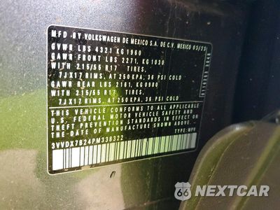 Zdjęcie 14 z 14 samochodu: 2023 VOLKSWAGEN TAOS S VIN:3VVDX7B24PM338322 - miniatura