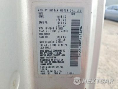 Zdjęcie 13 z 13 samochodu: 2015 NISSAN NV200 DELIVERY VAN VIN:3N6CM0KN0FK695296 - miniatura