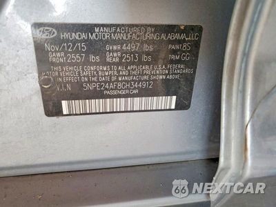 Zdjęcie 12 z 12 samochodu: 2016 HYUNDAI SONATA SE VIN:5NPE24AF8GH344912 - miniatura