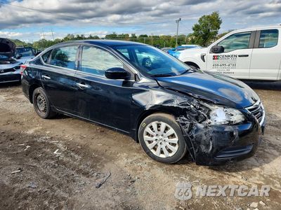 Czwarte zdjęcie samochodu z boku: 2014 NISSAN SENTRA S VIN:3N1AB7AP7EL627794 - miniatura