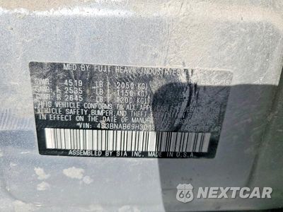 Zdjęcie 12 z 12 samochodu: 2017 SUBARU LEGACY 2.5I VIN:4S3BNAB69H3013857 - miniatura