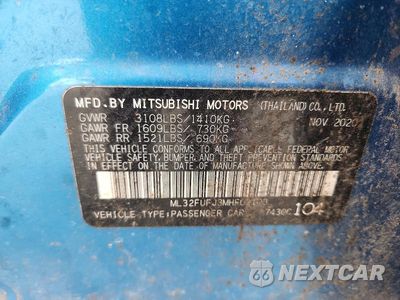 Zdjęcie 12 z 12 samochodu: 2021 MITSUBISHI MIRAGE G4 ES VIN:ML32FUFJ3MHF02108 - miniatura