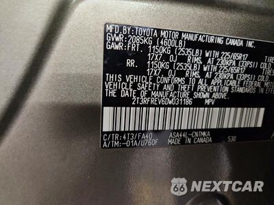Zdjęcie 13 z 13 samochodu: 2013 TOYOTA RAV4 XLE VIN:2T3RFREV6DW031186 - miniatura
