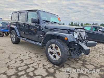 Czwarte zdjęcie samochodu z boku: 2017 JEEP WRANGLER UNLIMITED SAHARA VIN:1C4BJWEG6HL591153 - miniatura