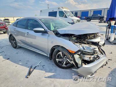 Czwarte zdjęcie samochodu z boku: 2019 HONDA CIVIC LX VIN:19XFC2F67KE008485 - miniatura