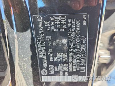 Zdjęcie 13 z 13 samochodu: 2024 HYUNDAI TUCSON SEL VIN:5NMJF3DEXRH396137 - miniatura
