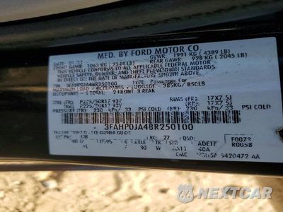 Zdjęcie 12 z 12 samochodu: 2011 FORD FUSION SEL VIN:3FAHP0JA4BR250100 - miniatura
