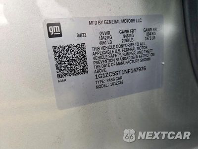 Zdjęcie 23 z 24 samochodu: 2022 CHEVROLET MALIBU LS VIN:1G1ZC5ST1NF147976 - miniatura