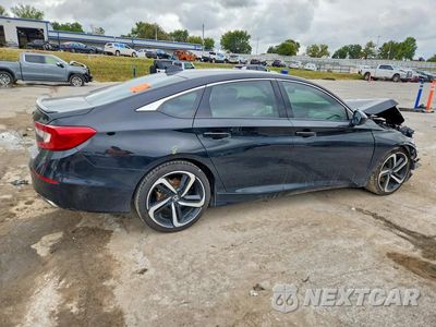 Trzecie zdjęcie samochodu z tyłu: 2022 HONDA ACCORD SPORT VIN:1HGCV1F32NA040301 - miniatura
