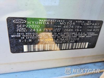 Zdjęcie 12 z 12 samochodu: 2021 GENESIS G70 ELITE VIN:KMTG34LA7MU073318 - miniatura
