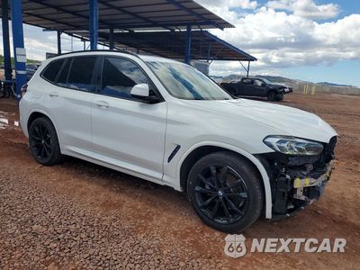 Czwarte zdjęcie samochodu z boku: 2022 BMW X3 SDRIVE30I VIN:5UX43DP00N9K05776 - miniatura