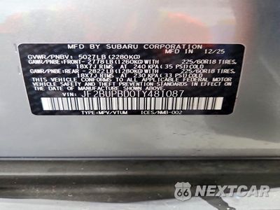 Zdjęcie 14 z 14 samochodu: 2026 SUBARU OUTBACK PREMIUM VIN:JF2BUPBD0TY481087 - miniatura