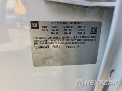 Zdjęcie 12 z 12 samochodu: 2014 CHEVROLET VOLT VIN:1G1RA6E43EU166864 - miniatura