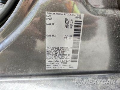 Zdjęcie 12 z 12 samochodu: 2023 NISSAN ALTIMA SL VIN:1N4BL4EV3PN410340 - miniatura