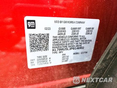 Zdjęcie 13 z 13 samochodu: 2023 CHEVROLET TRAILBLAZER RS VIN:KL79MUSL3PB146902 - miniatura