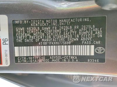 Zdjęcie 12 z 12 samochodu: 2017 TOYOTA CAMRY LE VIN:4T1BF1FKXHU775699 - miniatura
