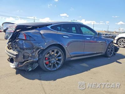 Trzecie zdjęcie samochodu z tyłu: 2020 TESLA MODEL S VIN:5YJSA1E45LF415098 - miniatura