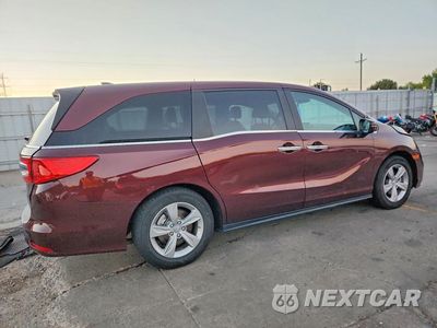Trzecie zdjęcie samochodu z tyłu: 2019 HONDA ODYSSEY EXL VIN:5FNRL6H71KB116380 - miniatura