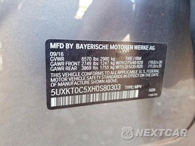 Zdjęcie 13 z 13 samochodu: 2017 BMW X5 XDR40E VIN:5UXKT0C5XH0S80303 - miniatura