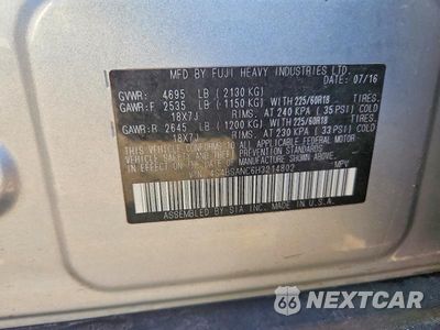 Zdjęcie 12 z 12 samochodu: 2017 SUBARU OUTBACK 2.5I LIMITED VIN:4S4BSANC6H3214802 - miniatura